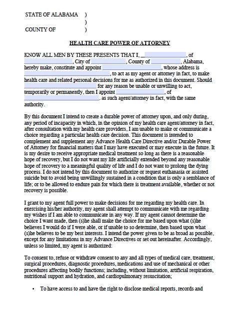 free-alabama-medical-power-of-attorney-forms-and-templates