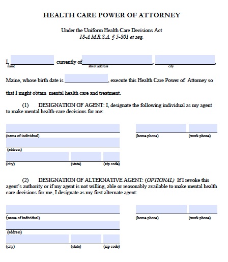 free-maine-medical-power-of-attorney-form-pdf-template