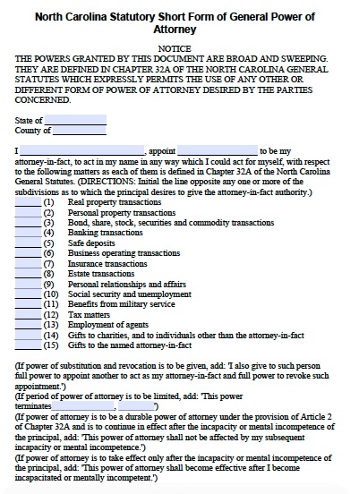 Power Of Attorney Form Template from poaform.org
